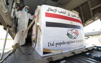 Egypt sends medical supplies to the US