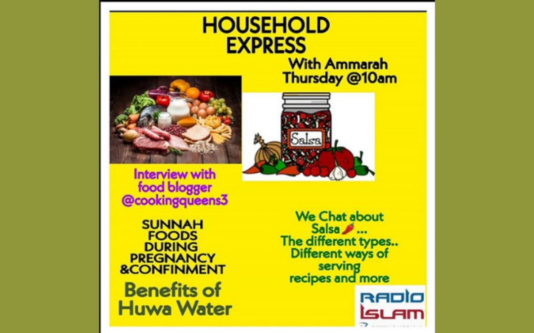 Household Express: Sunnah foods during pregnancy & confinment