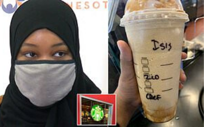 Muslim woman gets ‘ISIS’-labelled Starbucks drink, files discrimination complaint