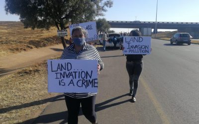Residents Protest Over Illegal Land Invasion in Lenasia