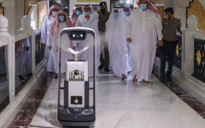 Sheikh Abdul Rahman Al-Sudais Launches Smart Robot to Keep Haram in Makkah Germ Free & Hygienic
