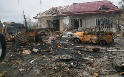 Houses in Karabakh Burnt by Residents Ahead of Azerbaijan Takeover
