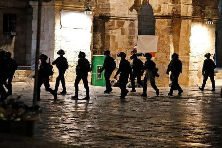 Israeli Occupation Forces Continue with Attacks on Masjid Al-Aqsa & Palestinian Worshippers