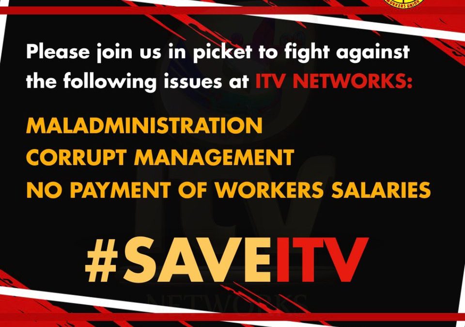 Communication Workers Union Picket at ITV
