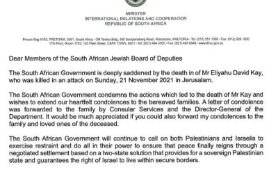 [LISTEN] IDF Soldier’s Death Exposes Hypocrisy of South African Government