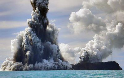 Giant Volcanic Eruption Triggers Tonga Tsunami