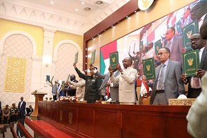 Sudan generals and parties sign outline deal, protesters cry foul