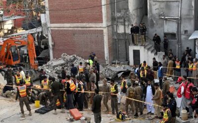 Suicide bomb attack at a mosque in Pakistan kills dozens