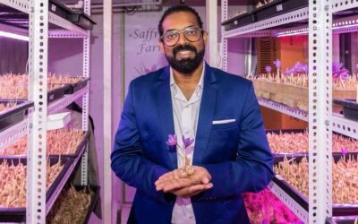 Indian Man Grows Precious Saffron In a Shipping Container–Wants to Share His Hydroponic Technique With Others