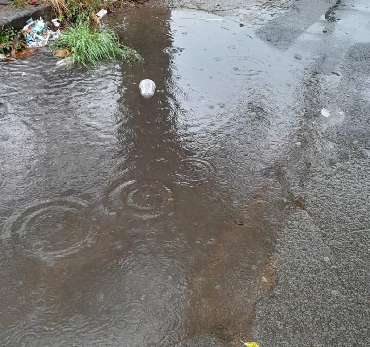 Heavy rains cause sinkhole in busy Durban road as cold weather sets in