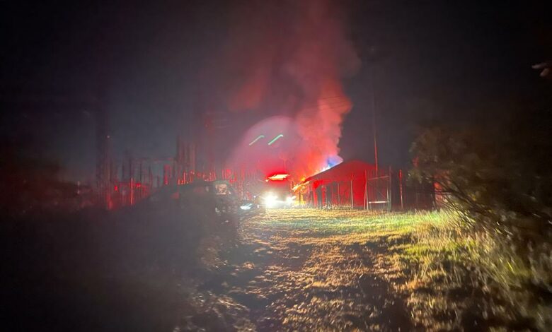 Substation fire causes blackout in Ladysmith