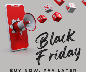 Buy now, pay later, on this Black Friday and Cyber Monday